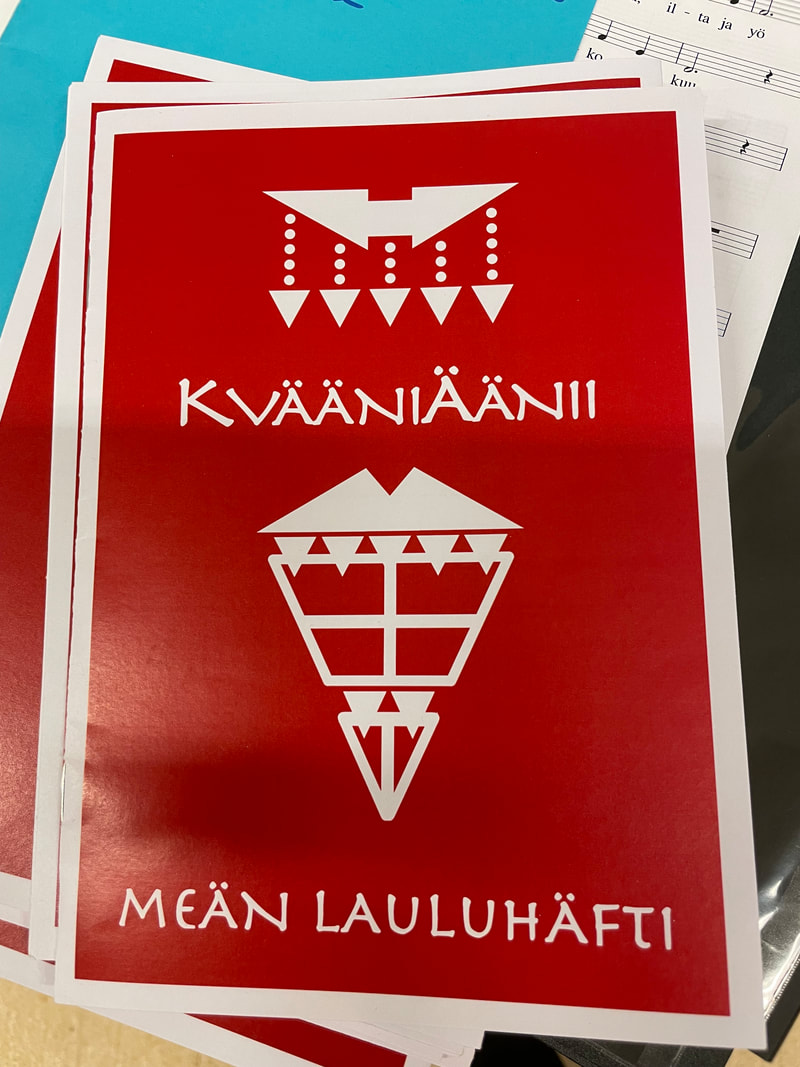 Kvensk sanghefte. Laulu betyr å synge.