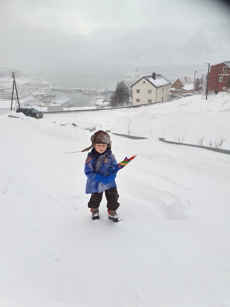 Sterke farger er viktig når landskapet ofte går i hvitt.