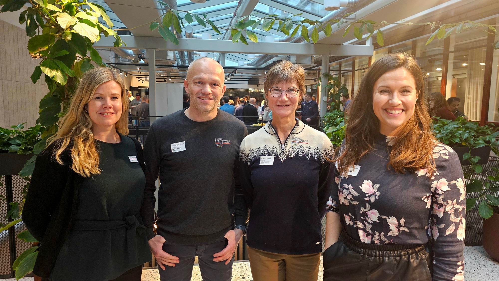 Fra venstre: Linn Bylund, Torben Simonsen, Kristin Setså og Mari Aarbakke